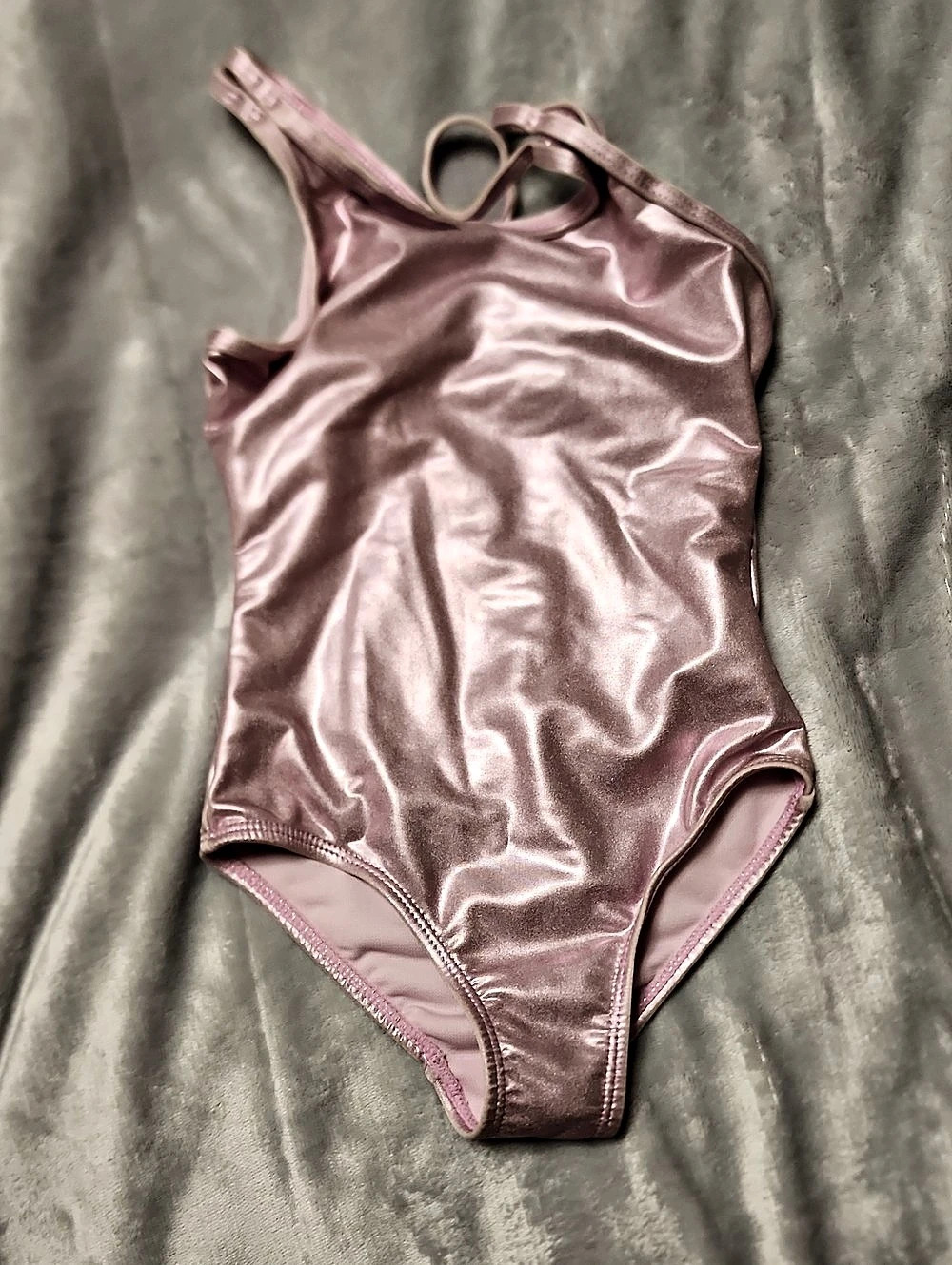 Wonder Nation Metallic One-Piece Swimsuit in Pink Size XS (4-5)